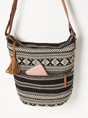 FatFace Evalie Black Woven Bag - Image 3 of 3