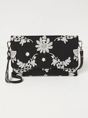 FatFace Elena Black Broderie Wristlet Bag - Image 3 of 4