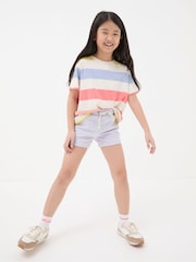 FatFace Luna Purple Sweat Shorts - Image 1 of 1
