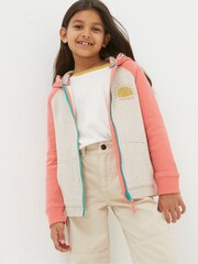 FatFace Chase Natural Sun Zip Through Hoodie - Image 1 of 4