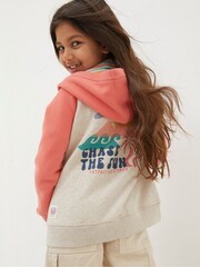 FatFace Chase Natural Sun Zip Through Hoodie - Image 2 of 4