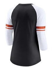 Fanatics NFL Cincinnati Bengals 3/4 Sleeve Fashion Black Top Womens - Image 3 of 3