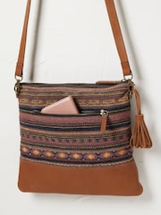 FatFace Orla Multi Woven Mix Cross-Body Bag - Image 2 of 3