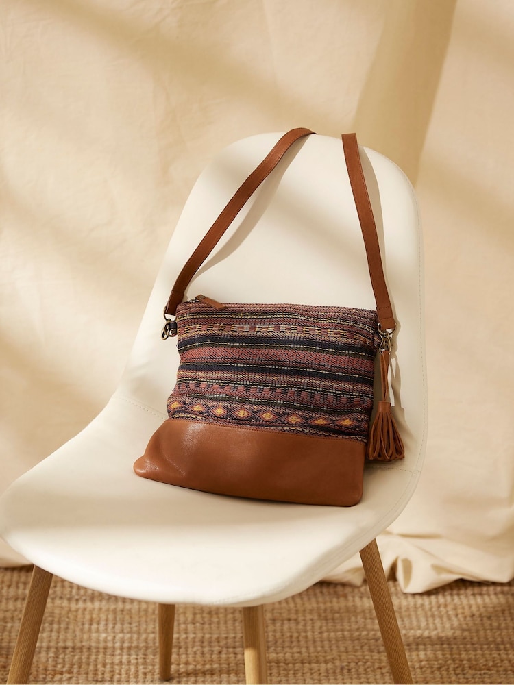 FatFace Orla Multi Woven Mix Cross-Body Bag - Image 3 of 3