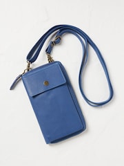 FatFace Louisa Blue Purse Phone Bag - Image 1 of 3