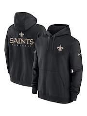 Fanatics NFL New Orleans Saints Sideline Club Fleece Pullover Black Hoodie - Image 1 of 3