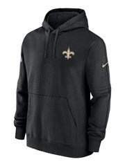 Fanatics NFL New Orleans Saints Sideline Club Fleece Pullover Black Hoodie - Image 2 of 3