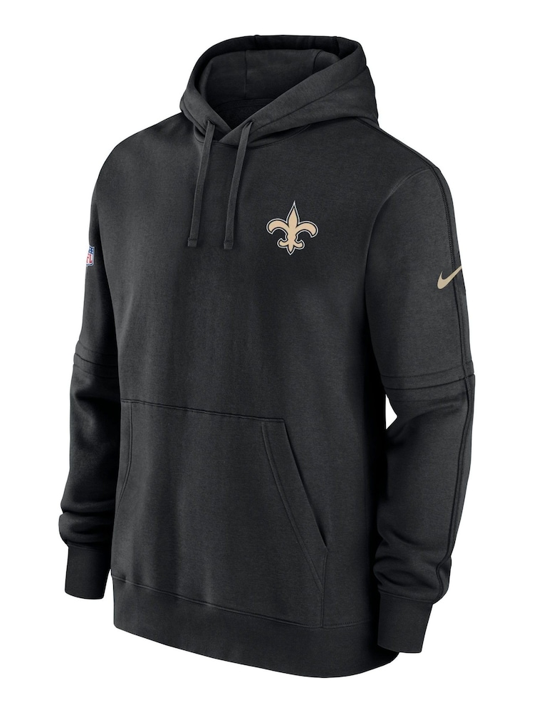 Fanatics NFL New Orleans Saints Sideline Club Fleece Pullover Black Hoodie - Image 2 of 3