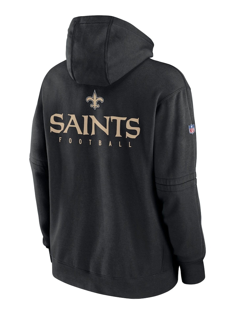 Fanatics NFL New Orleans Saints Sideline Club Fleece Pullover Black Hoodie - Image 3 of 3
