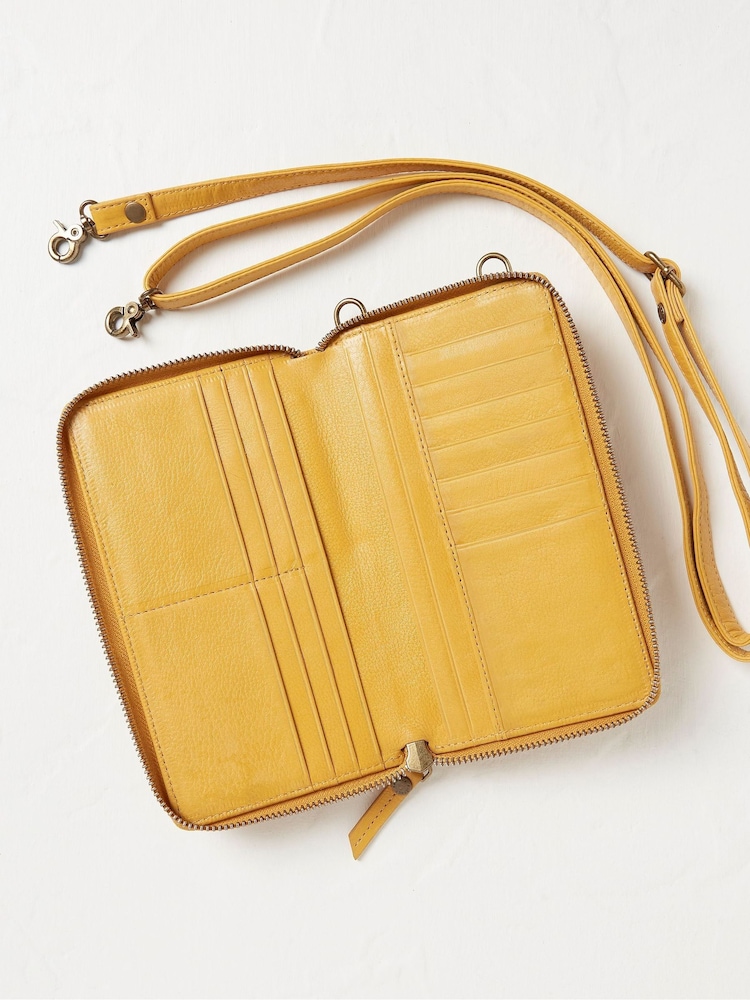 FatFace Louisa Yellow Purse Phone Bag - Image 3 of 3