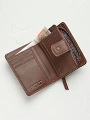 FatFace Etta Brown Leather Zip Purse - Image 1 of 1