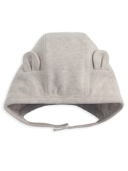 Mamas & Papas Grey 2 Piece Bear Ear Hat & Mittens Set - Image 2 of 3