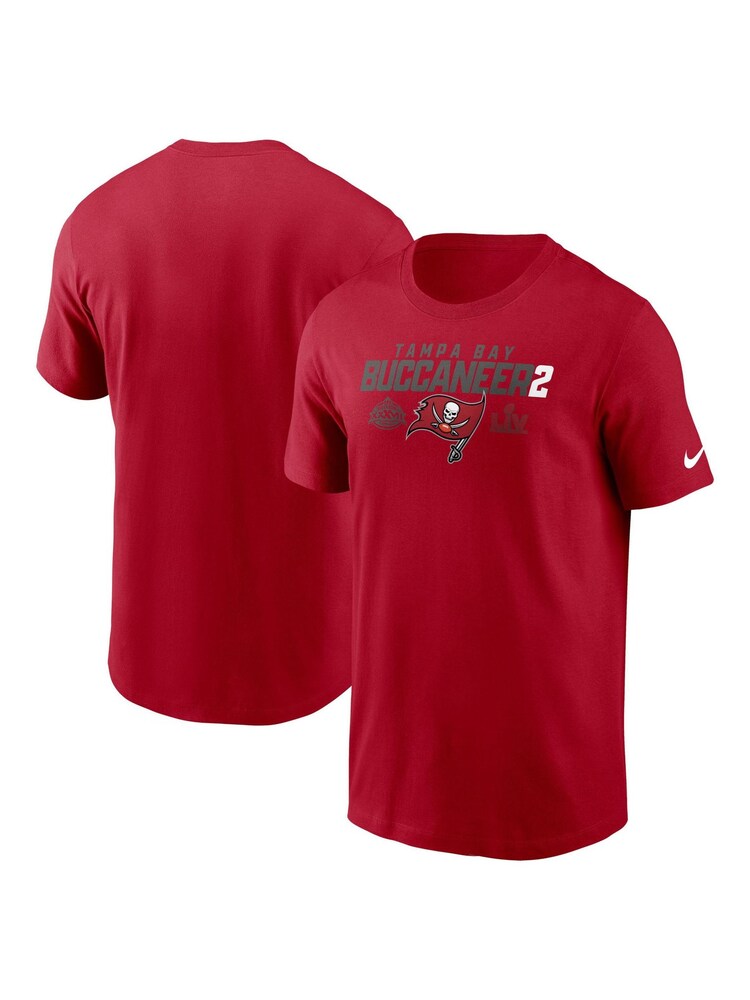 Fanatics Red NFL Tampa Bay Buccaneers Local Essential 100% Cotton T-Shirt - Image 1 of 3