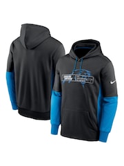 Fanatics NFL Carolina Panthers Therma Colour Block Black Hoodie - Image 1 of 3