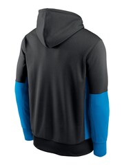 Fanatics NFL Carolina Panthers Therma Colour Block Black Hoodie - Image 3 of 3