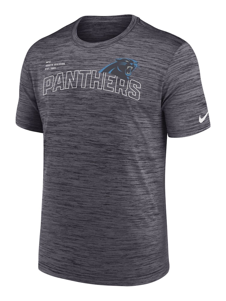 Fanatics Grey NFL Carolina Panthers Velocity Arch T-Shirt - Image 2 of 3