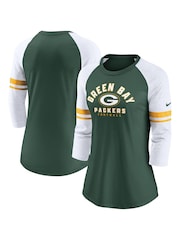 Fanatics Green NFL Bay Packers 3/4 Sleeve Fashion Top Womens - Image 1 of 3