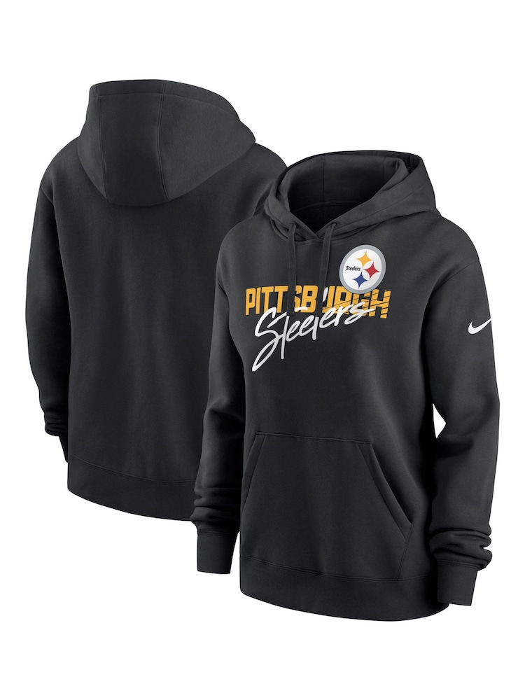 Fanatics NFL Pittsburgh Steelers Club Fleece Black Hoodie Womens - Image 1 of 3