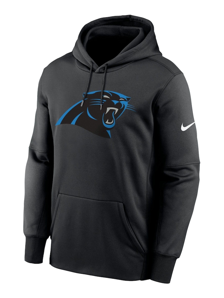 Fanatics NFL Carolina Panthers Therma Logo Black Hoodie - Image 2 of 3