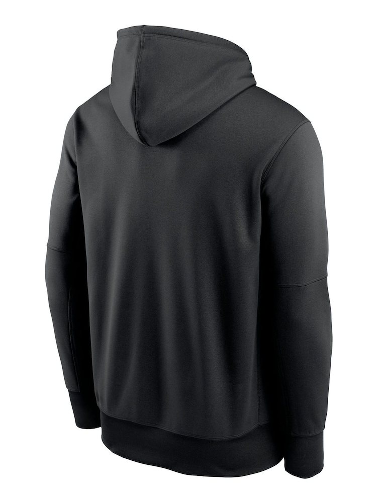 Fanatics NFL Carolina Panthers Therma Logo Black Hoodie - Image 3 of 3