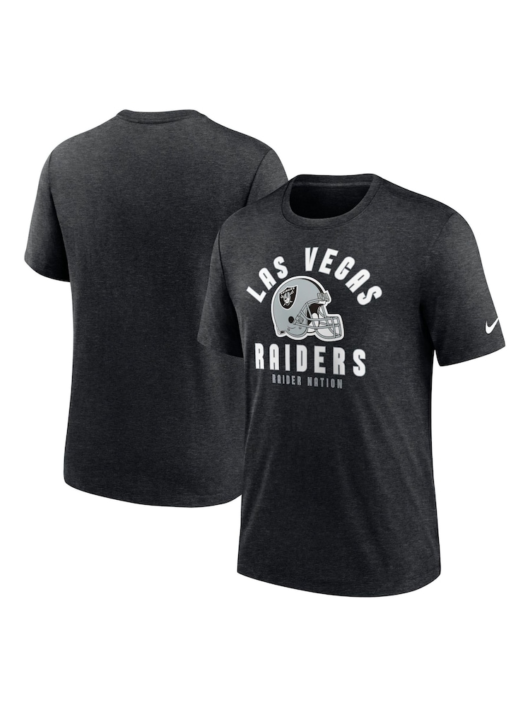 Fanatics NFL Las Vegas Raiders Triblend Helmet Black T-Shirt - Image 1 of 3 Fanatics NFL Las Vegas Raiders Triblend Helmet Black T-Shirt - Image 1 of 3