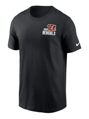 Fanatics NFL Cincinnati Bengals Blitz Team Essential 100% Cotton Black T-Shirt - Image 2 of 3