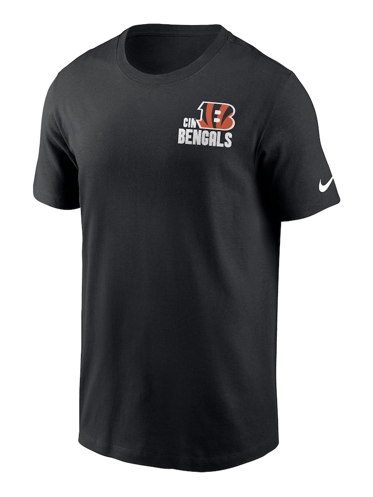 Fanatics NFL Cincinnati Bengals Blitz Team Essential 100% Cotton Black T-Shirt - Image 2 of 3