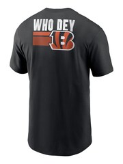 Fanatics NFL Cincinnati Bengals Blitz Team Essential 100% Cotton Black T-Shirt - Image 3 of 3