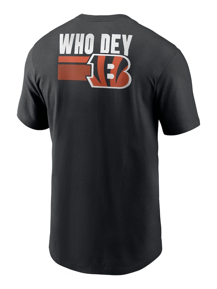 Fanatics NFL Cincinnati Bengals Blitz Team Essential 100% Cotton Black T-Shirt - Image 3 of 3