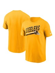Fanatics Yellow NFL 100% Cotton Pittsburgh Steelers Essential Cotton Blitz Lockup T-Shirt - Image 1 of 3