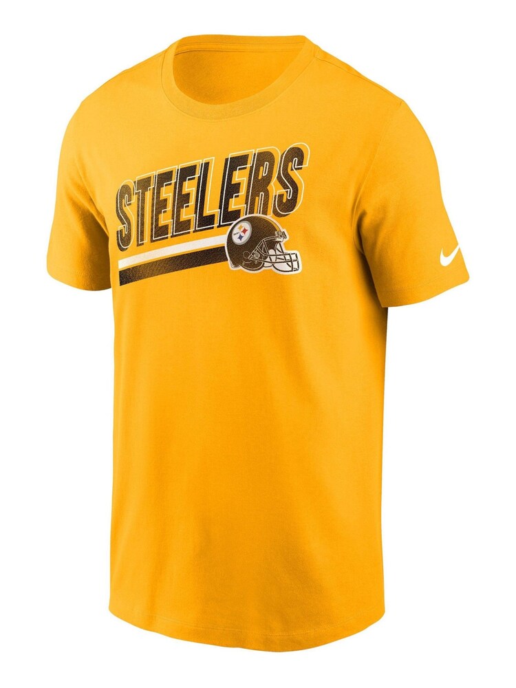 Fanatics Yellow NFL 100% Cotton Pittsburgh Steelers Essential Cotton Blitz Lockup T-Shirt - Image 2 of 3