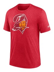 Fanatics Red NFL Tampa Bay Buccaneers Rewind Logo Triblend T-Shirt - Image 2 of 3