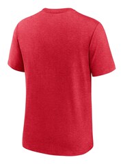 Fanatics Red NFL Tampa Bay Buccaneers Rewind Logo Triblend T-Shirt - Image 3 of 3