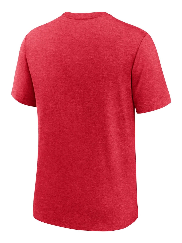 Fanatics Red NFL Tampa Bay Buccaneers Rewind Logo Triblend T-Shirt - Image 3 of 3