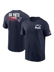 Fanatics Blue NFL New England Patriots Blitz Team Essential 100% Cotton T-Shirt - Image 1 of 3