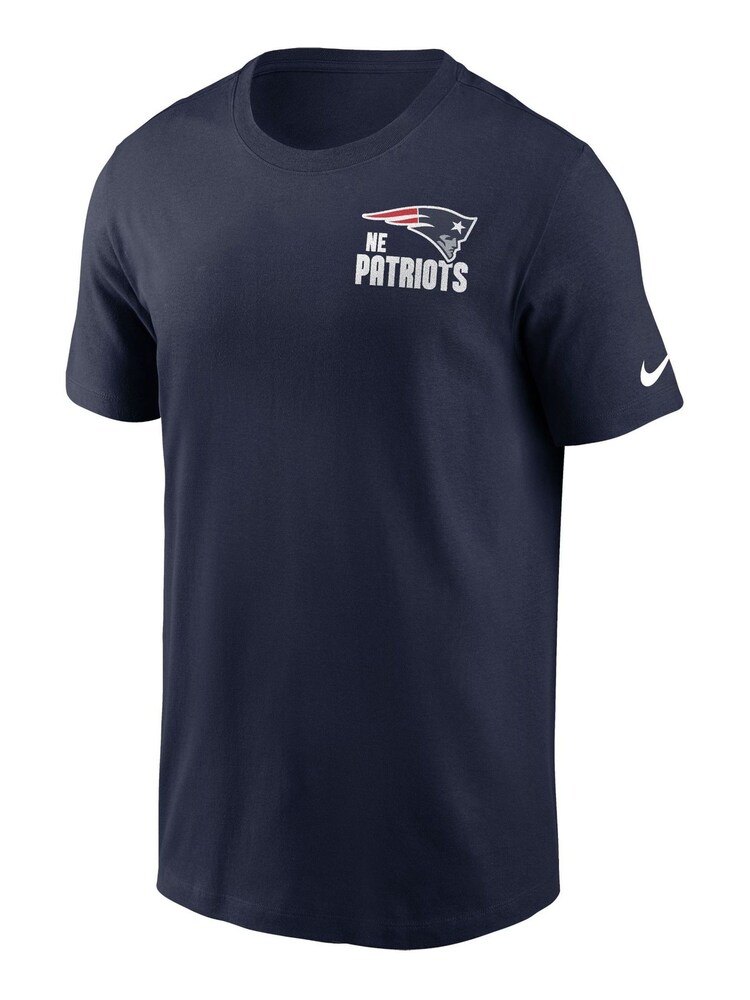 Fanatics Blue NFL New England Patriots Blitz Team Essential 100% Cotton T-Shirt - Image 2 of 3