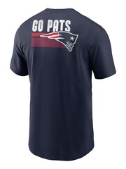 Fanatics Blue NFL New England Patriots Blitz Team Essential 100% Cotton T-Shirt - Image 3 of 3