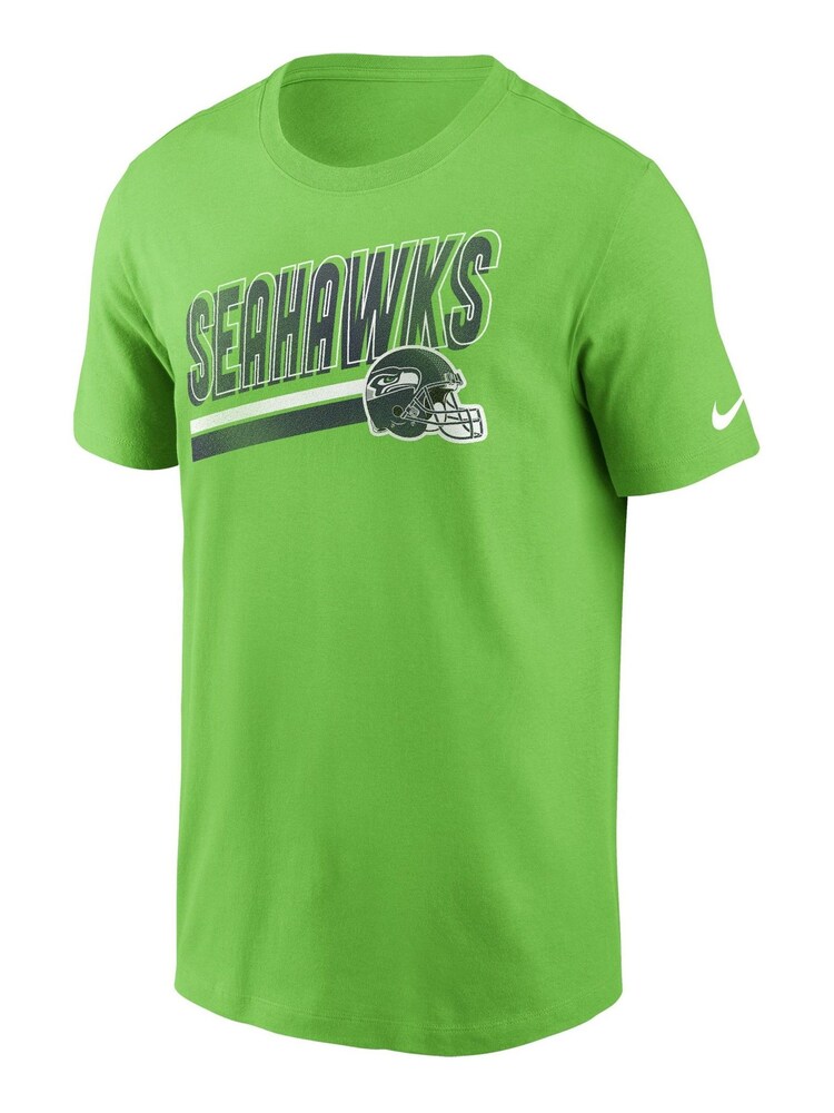 Fanatics Green NFL Seattle Seahawks Essential Cotton Blitz Lockup 100% Cotton T-Shirt - Image 2 of 3