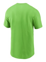 Fanatics Green NFL Seattle Seahawks Essential Cotton Blitz Lockup 100% Cotton T-Shirt - Image 3 of 3
