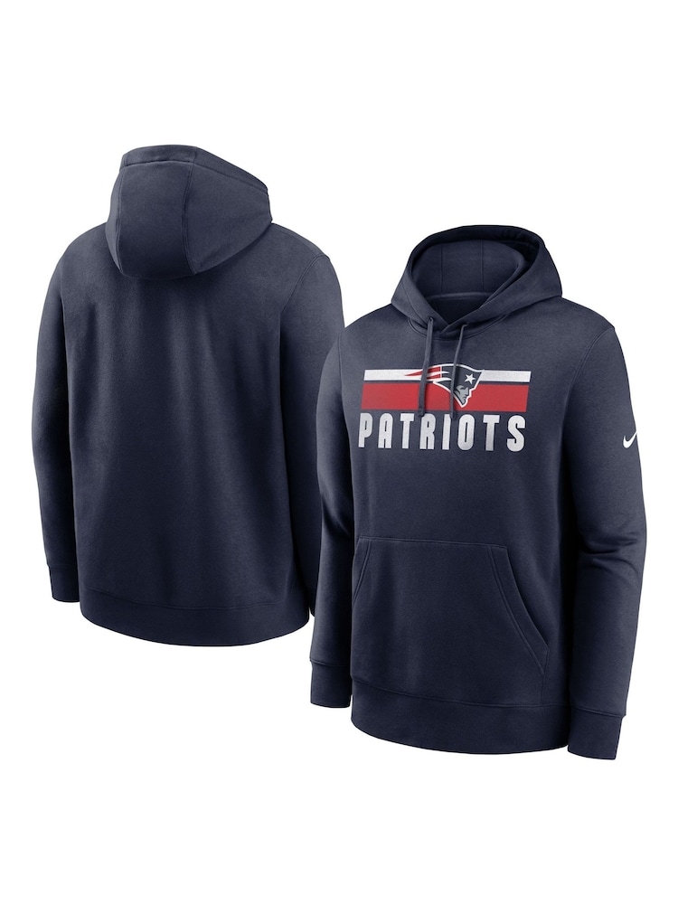 Fanatics Blue NFL New England Patriots Club Hoodie - Image 1 of 3 Fanatics Blue NFL New England Patriots Club Hoodie - Image 1 of 3