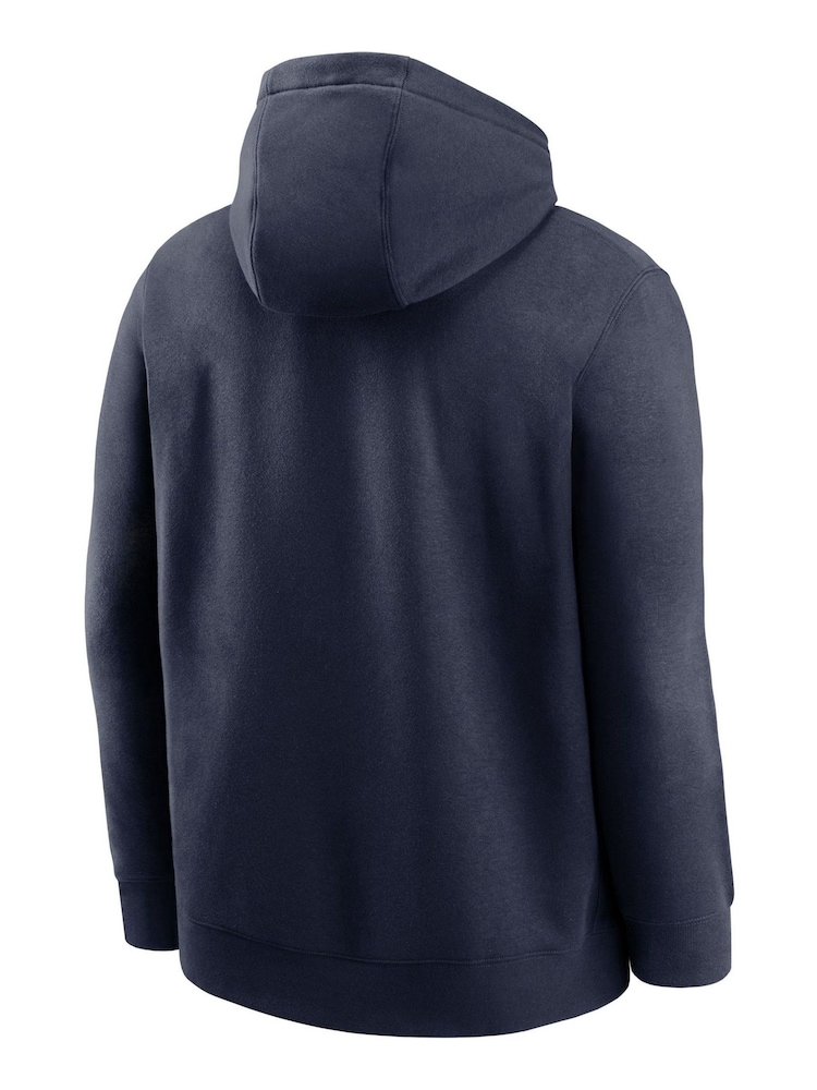 Fanatics Blue NFL New England Patriots Club Hoodie - Image 3 of 3 Fanatics Blue NFL New England Patriots Club Hoodie - Image 3 of 3