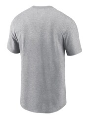 Fanatics Grey NFL Las Vegas Raiders Essential Cotton Blitz Lockup 100% Cotton T-Shirt - Image 3 of 3