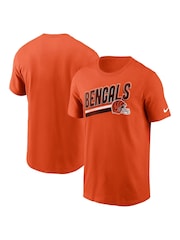 Fanatics Orange NFL Cincinnati Bengals Essential Blitz Lockup 100% Cotton T-Shirt - Image 1 of 3