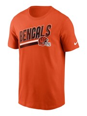 Fanatics Orange NFL Cincinnati Bengals Essential Blitz Lockup 100% Cotton T-Shirt - Image 2 of 3