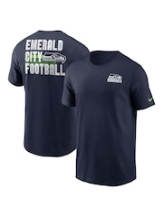 Fanatics Blue NFL Seattle Seahawks Blitz Team Essential 100% Cotton T-Shirt - Image 1 of 3