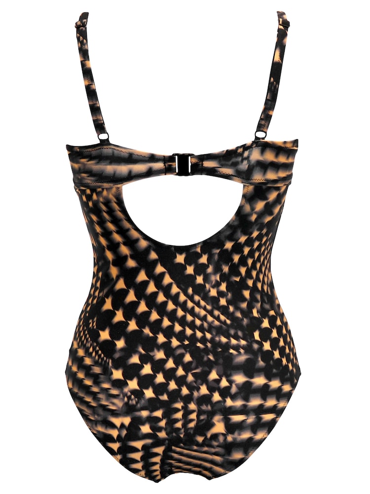 Pour Moi Black Ground Portofino Underwired Padded Swimsuit - Image 4 of 4