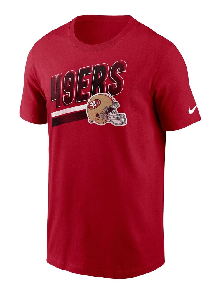 Fanatics Red NFL San Francisco 49ers Essential Blitz Lockup 100% Cotton T-Shirt - Image 2 of 3