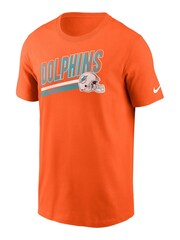Fanatics Orange NFL Miami Dolphins Essential Blitz Lockup 100% Cotton T-Shirt - Image 2 of 3