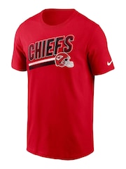 Fanatics Red NFL Kansas City Chiefs Essential Cotton Blitz Lockup 100% Cotton T-Shirt - Image 2 of 3