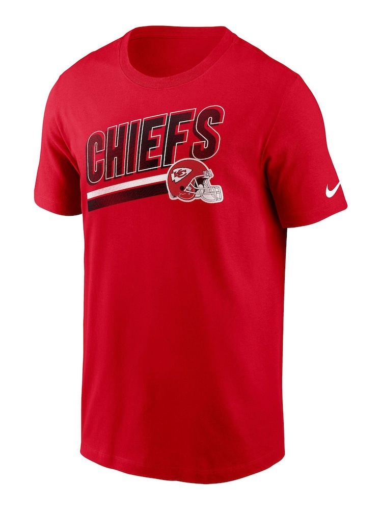Fanatics Red NFL Kansas City Chiefs Essential Cotton Blitz Lockup 100% Cotton T-Shirt - Image 2 of 3